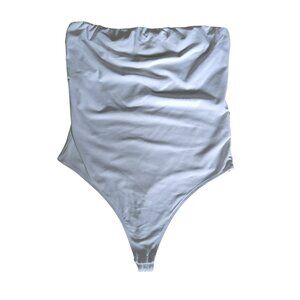 Aritzia BABATON CONTOUR White Strapless Bodysuit L